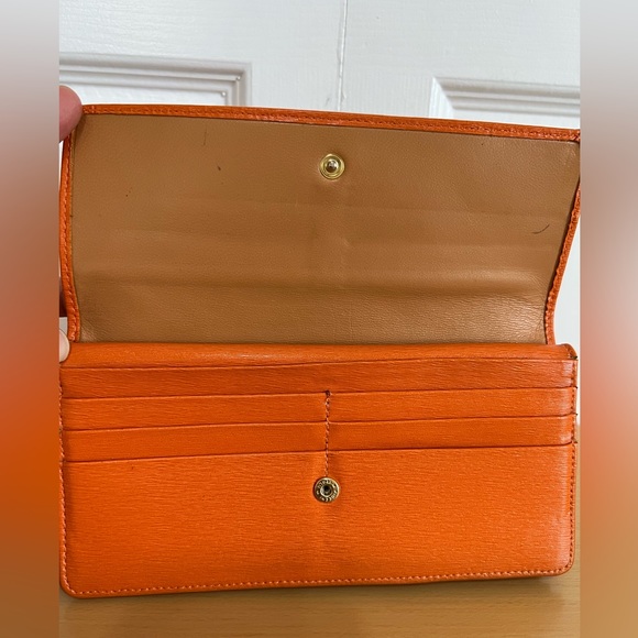 TUSK Madison Gusseted Leather Wallet Orange - Picture 7 of 10